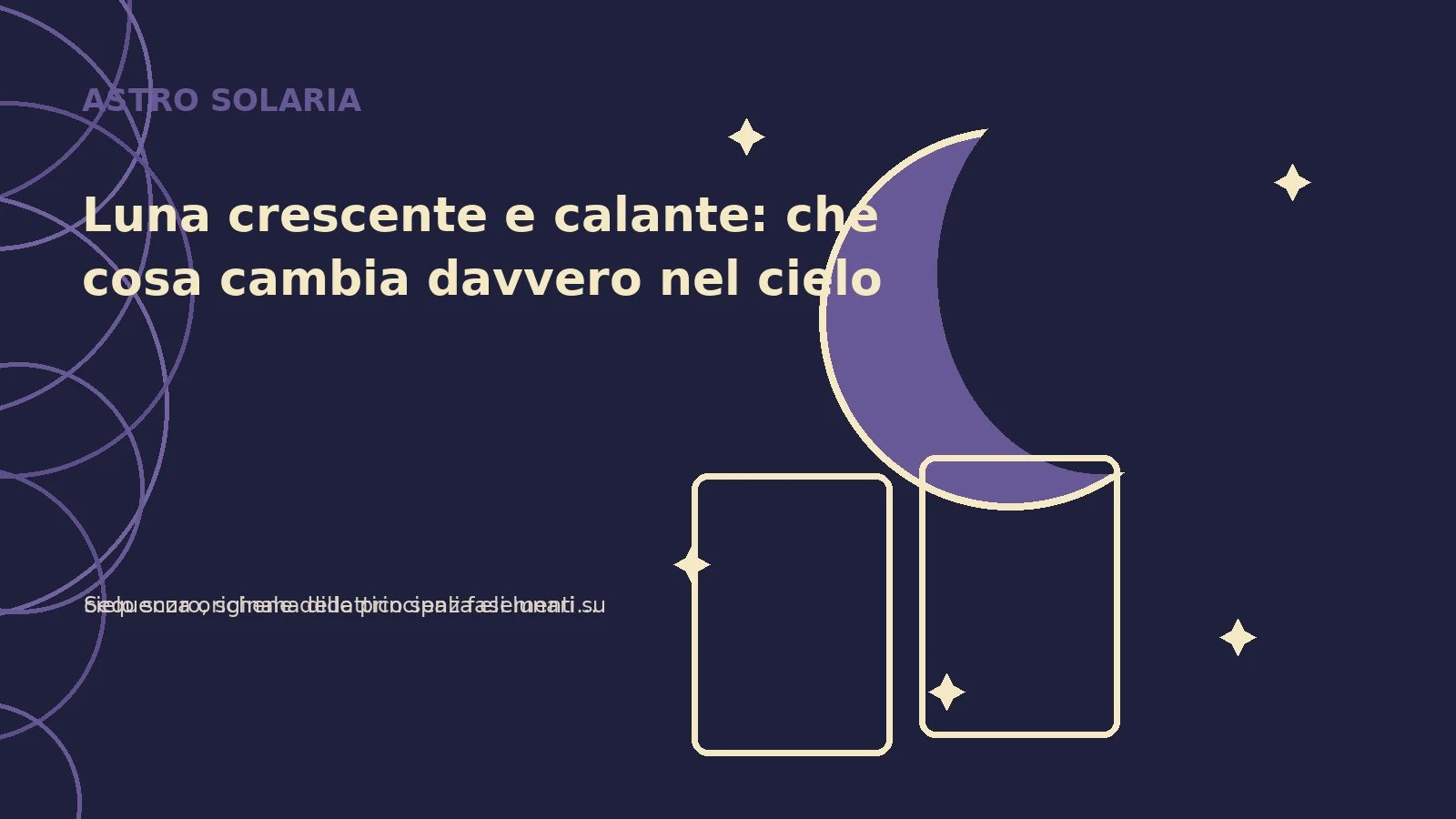Luna crescente e calante: che cosa cambia davvero nel cielo